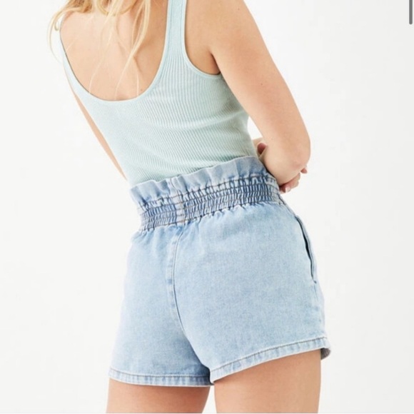 PacSun Women’s Paperbag Waist High Rise Mom Shorts Size M Medium - Picture 2 of 11